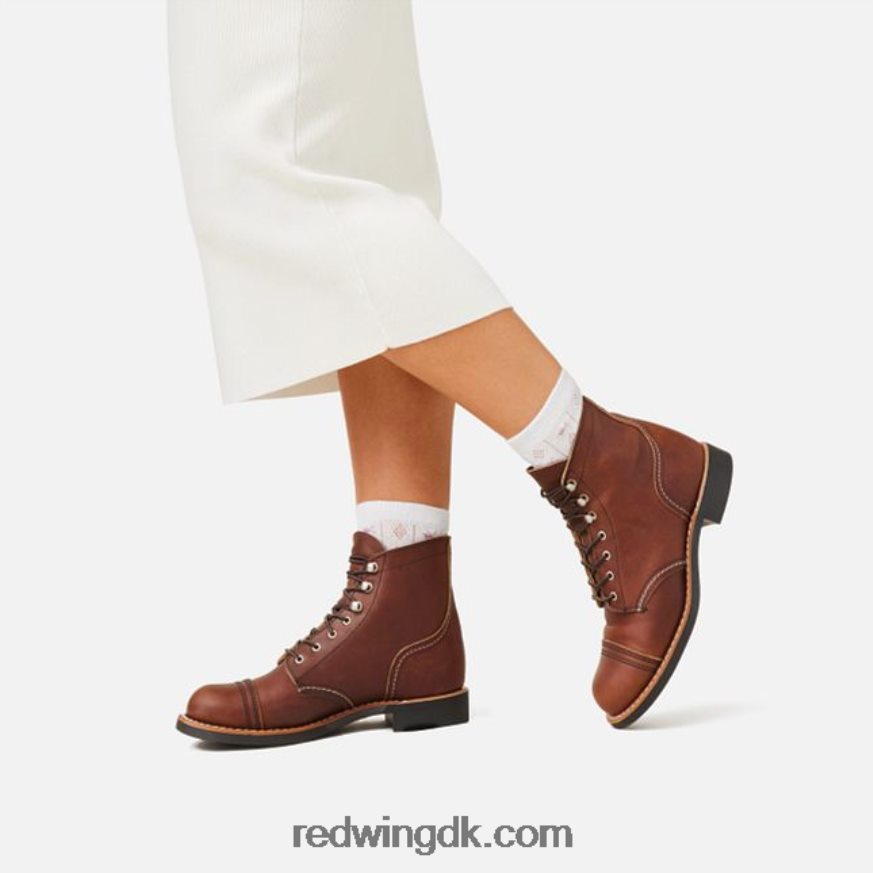 Heritage - style 3366 iron ranger korte damestøvle i boundary læder rav 4228HT184 Red Wing