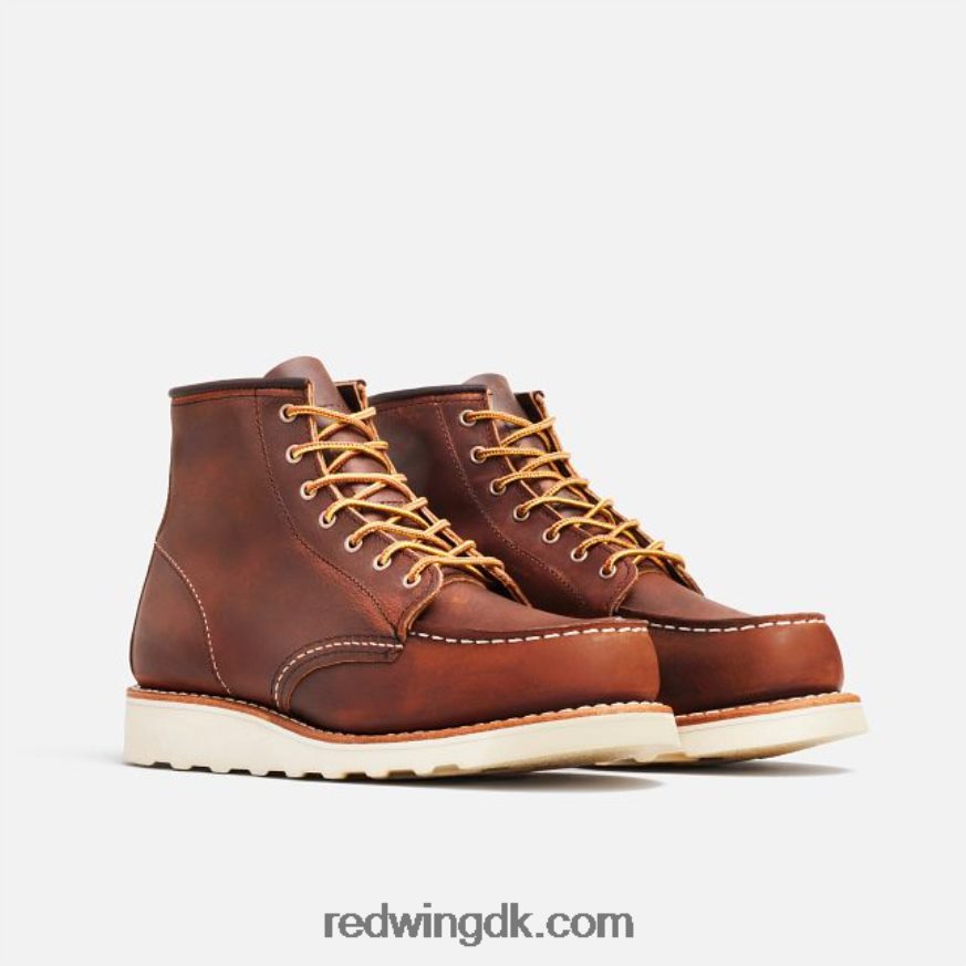 arv - stil 3353 6-tommer klassisk moc korte støvle til kvinder i ældre læder kobber 4228HT189 Red Wing