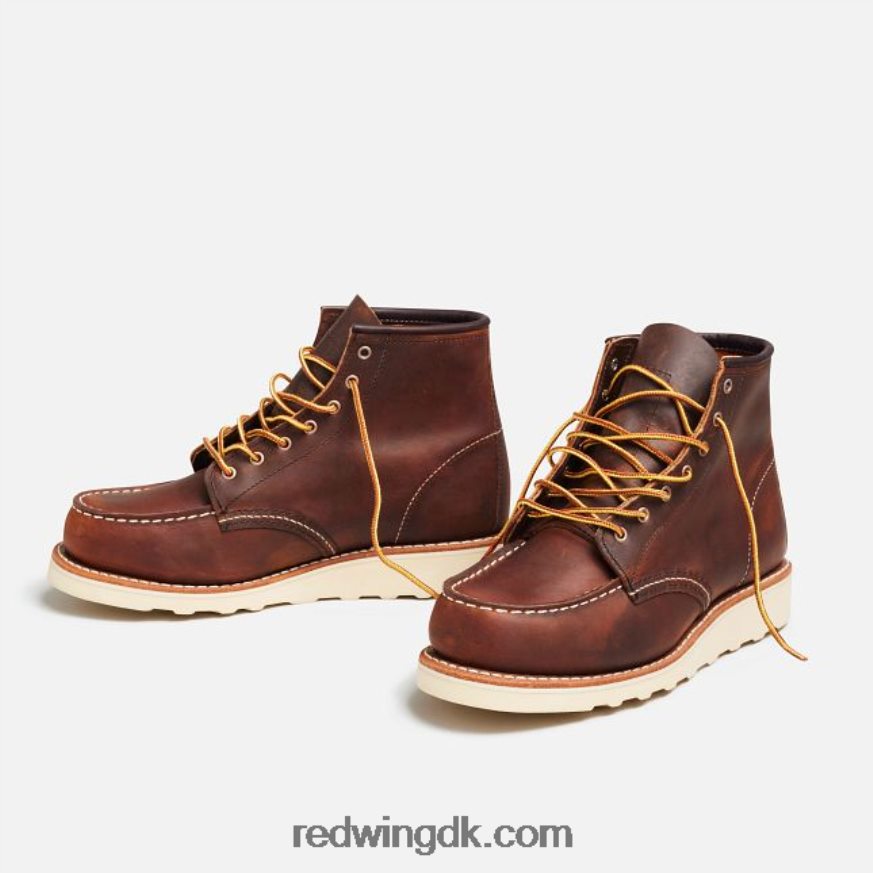 arv - stil 3353 6-tommer klassisk moc korte støvle til kvinder i ældre læder kobber 4228HT189 Red Wing