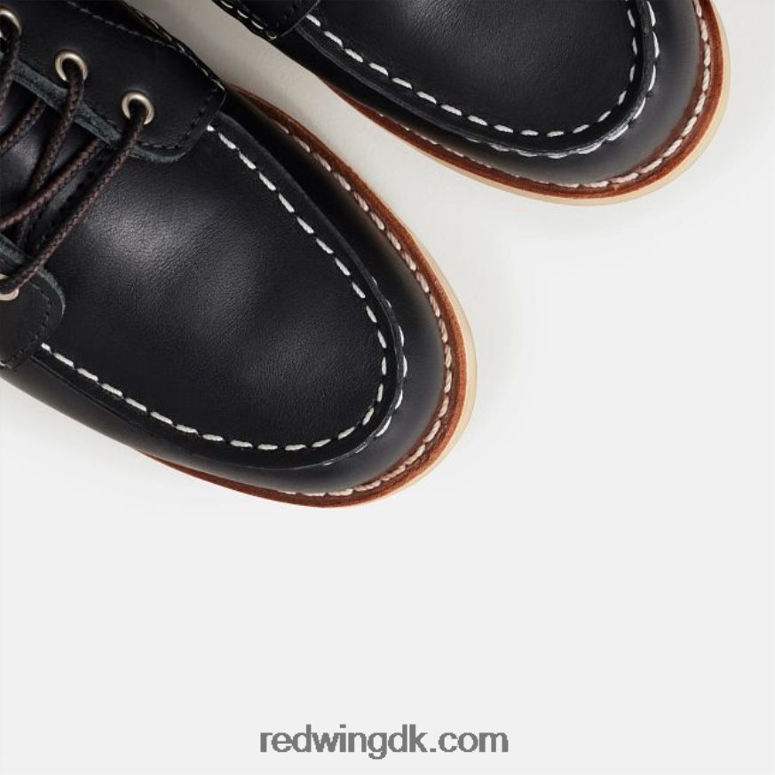 arv - stil 3428 6-tommer klassisk moc-kort støvle til kvinder i groft og sejt læder sort 4228HT188 Red Wing