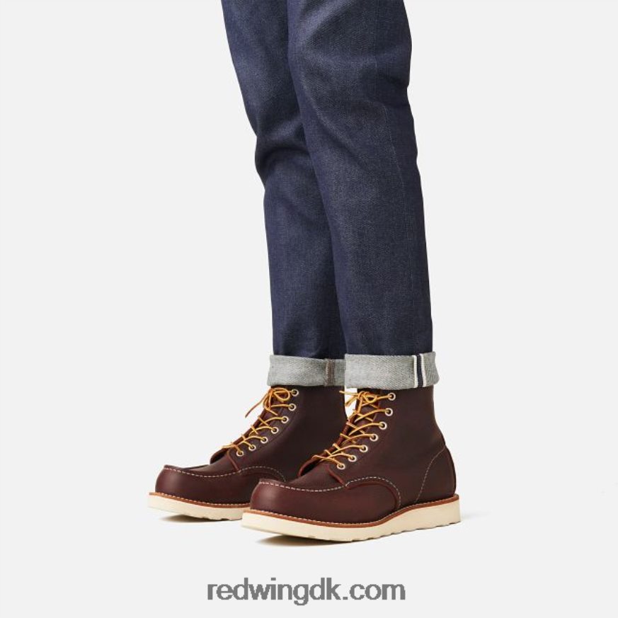 arv - stil 877 8-tommer klassisk moc herre 8-tommer støvle i ældre læder briar 4228HT174 Red Wing