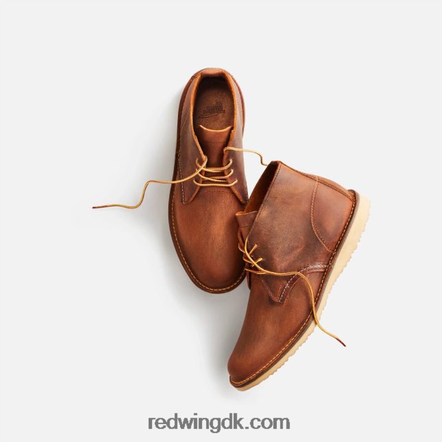 heritage - stil 3311 weekender chelsea 6-tommers mændsstøvle i groft og sejt læder kobber 4228HT178 Red Wing