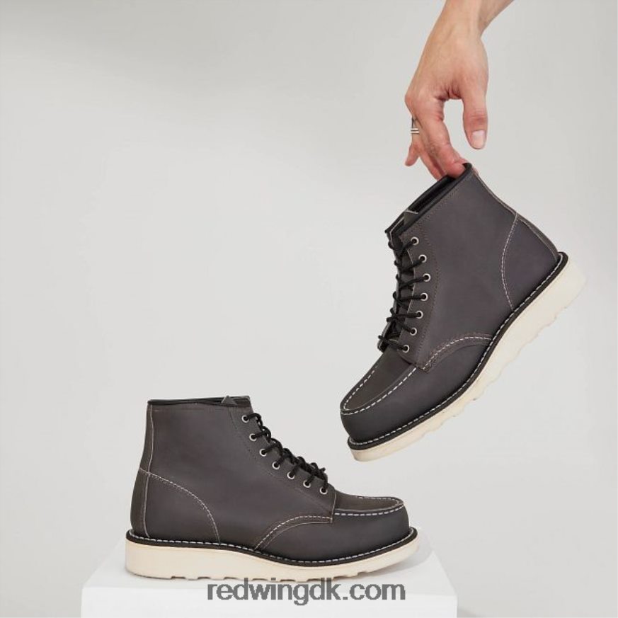 heritage - stil 3425 klassisk moc korte damestøvle i rødbrun legacy læder sten 4228HT196 Red Wing