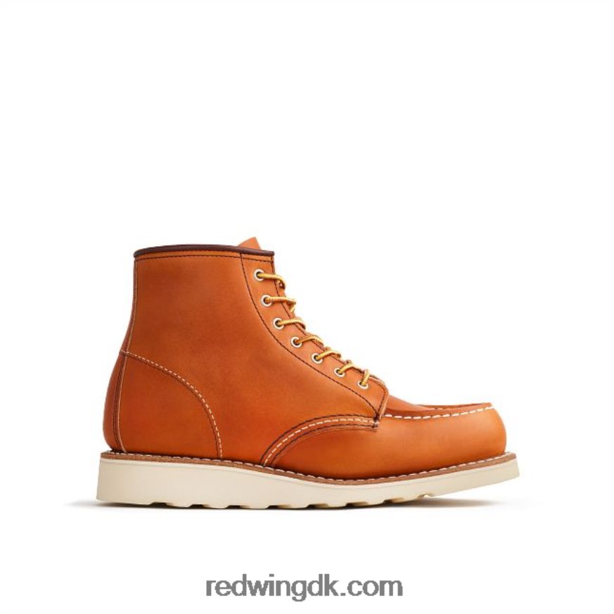 heritage - style 3373 6-tommer klassisk moc korte støvle til kvinder i boundary læder oro 4228HT187 Red Wing