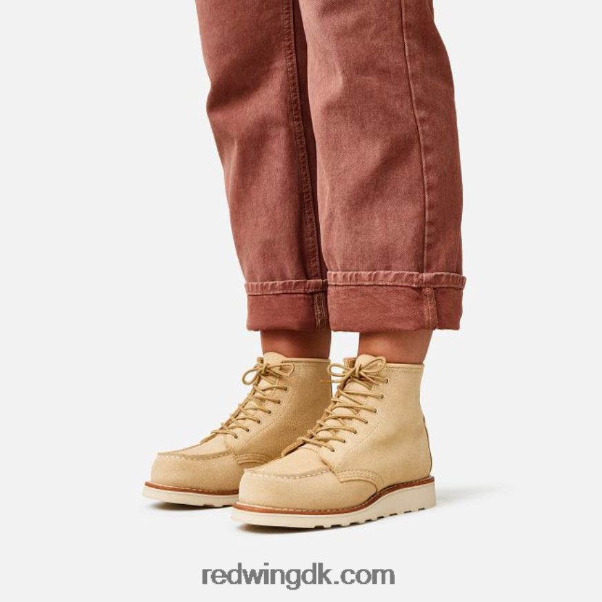 heritage - style 3380 6-tommer klassisk moc korte støvle til kvinder i boundary læder fløde 4228HT193 Red Wing