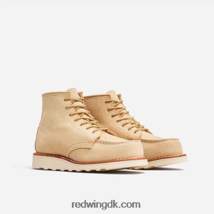 heritage - style 3380 6-tommer klassisk moc korte støvle til kvinder i boundary læder fløde 4228HT193 Red Wing