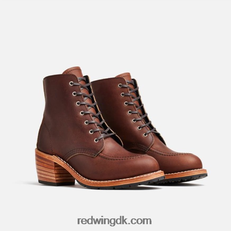 heritage - style 3403 clara damestøvle med hæl i acampo-læder rav 4228HT182 Red Wing