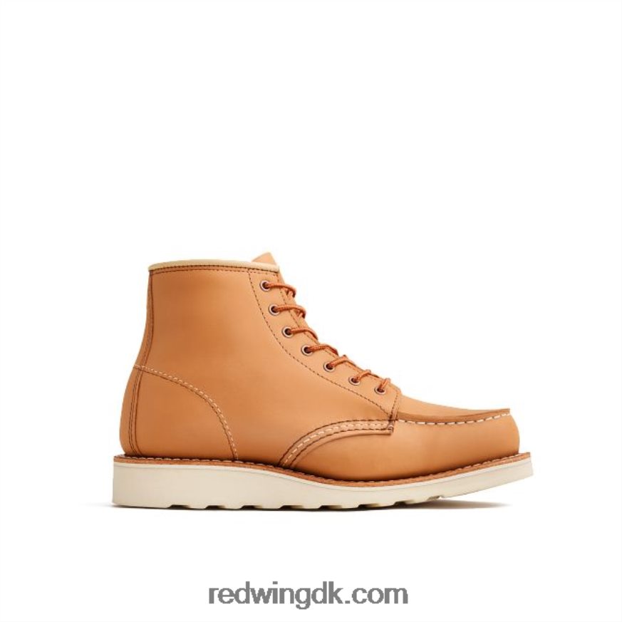 heritage - style 3423 6-tommer klassisk moc korte støvle til kvinder i butter abilene læder tan 4228HT191 Red Wing