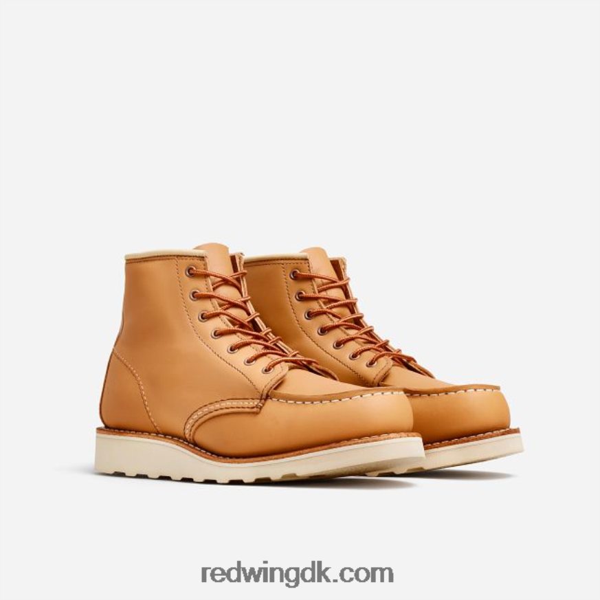 heritage - style 3423 6-tommer klassisk moc korte støvle til kvinder i butter abilene læder tan 4228HT191 Red Wing