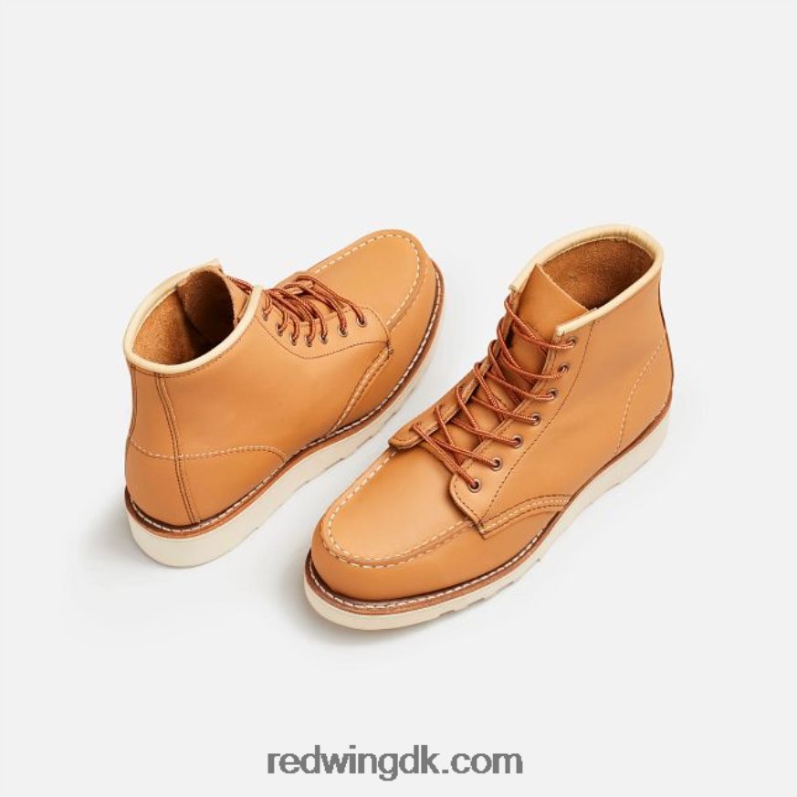 heritage - style 3423 6-tommer klassisk moc korte støvle til kvinder i butter abilene læder tan 4228HT191 Red Wing