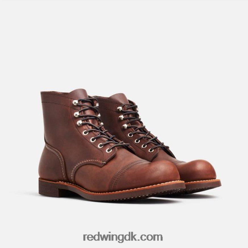 heritage - style 8083 iron ranger 6-tommers mænds støvle i muleskinner læder rav 4228HT168 Red Wing