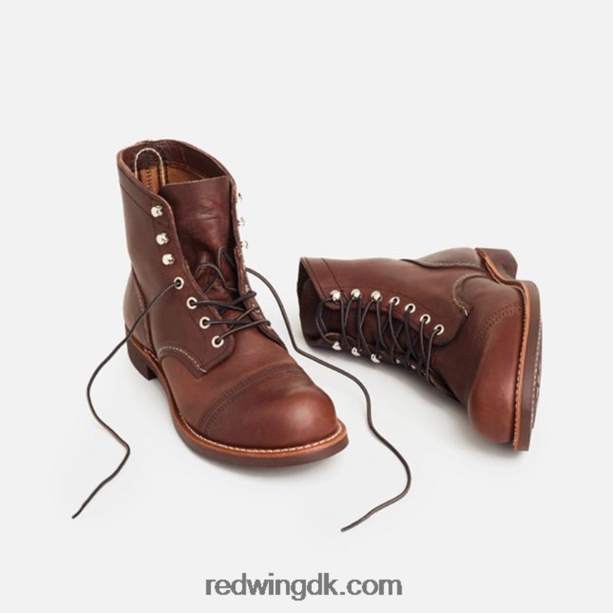 heritage - style 8083 iron ranger 6-tommers mænds støvle i muleskinner læder rav 4228HT168 Red Wing