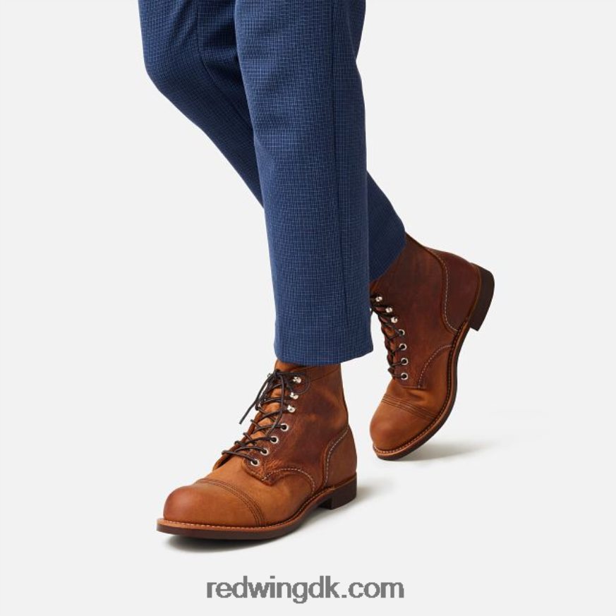 heritage - style 8084 iron ranger 6-tommers mænds støvle i selelæder kobber 4228HT166 Red Wing