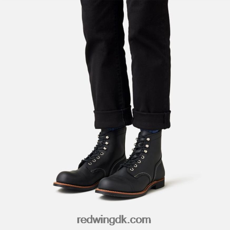 heritage - style 8111 iron ranger herre 6-tommer støvle i selelæder sort 4228HT167 Red Wing