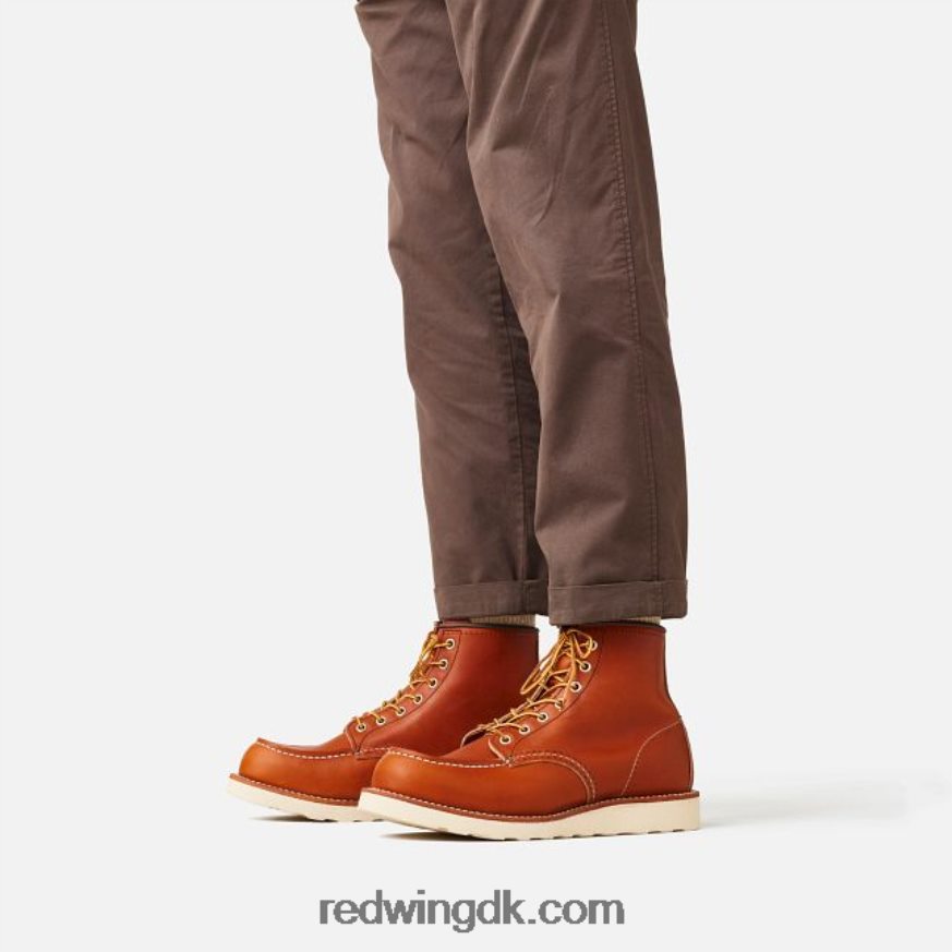 heritage - style 8138 classic moc herre 6-tommer støvle i olieglat læder Brun 4228HT173 Red Wing