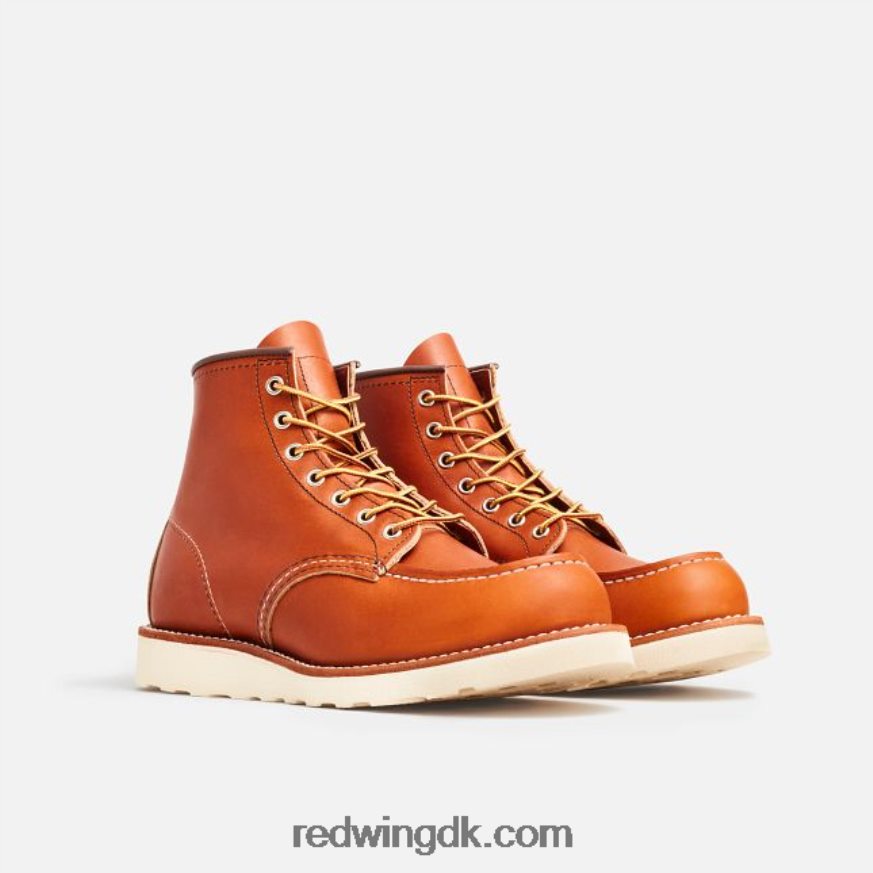 heritage - style 8138 classic moc herre 6-tommer støvle i olieglat læder Brun 4228HT173 Red Wing