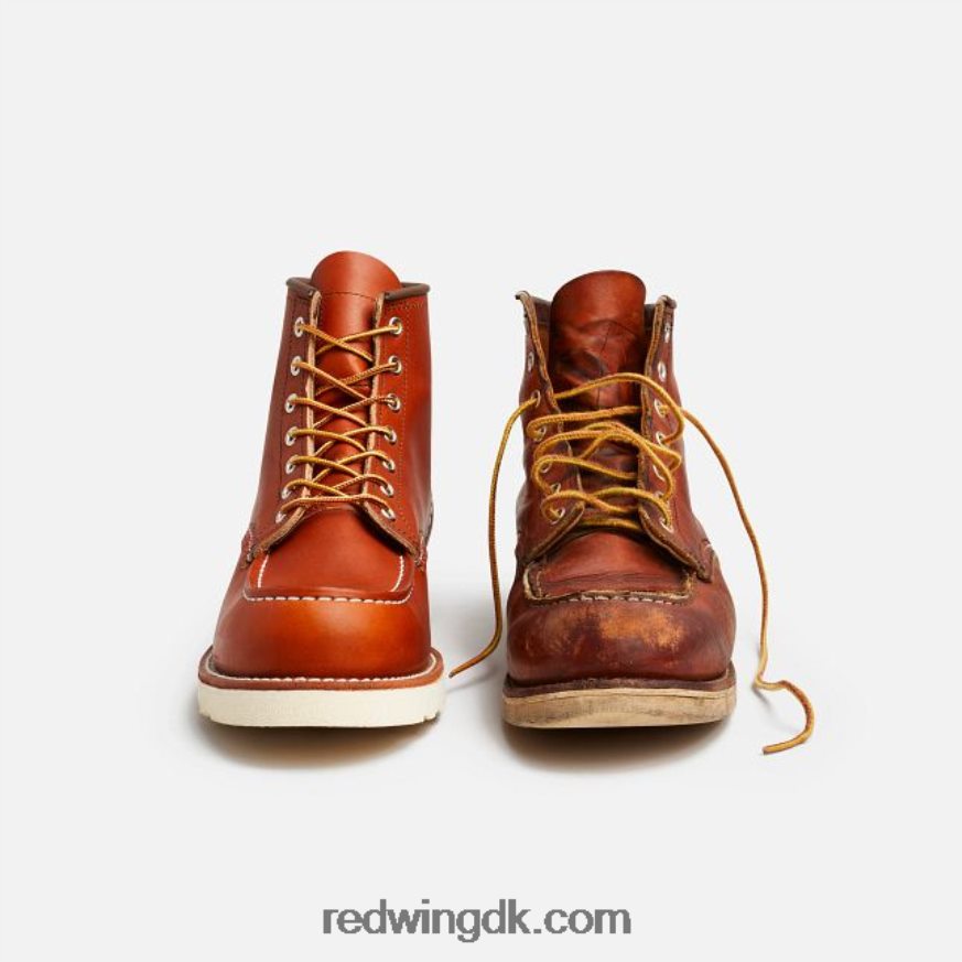 heritage - style 8138 classic moc herre 6-tommer støvle i olieglat læder Brun 4228HT173 Red Wing