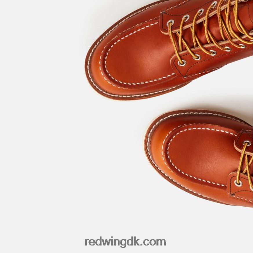 heritage - style 8138 classic moc herre 6-tommer støvle i olieglat læder Brun 4228HT173 Red Wing