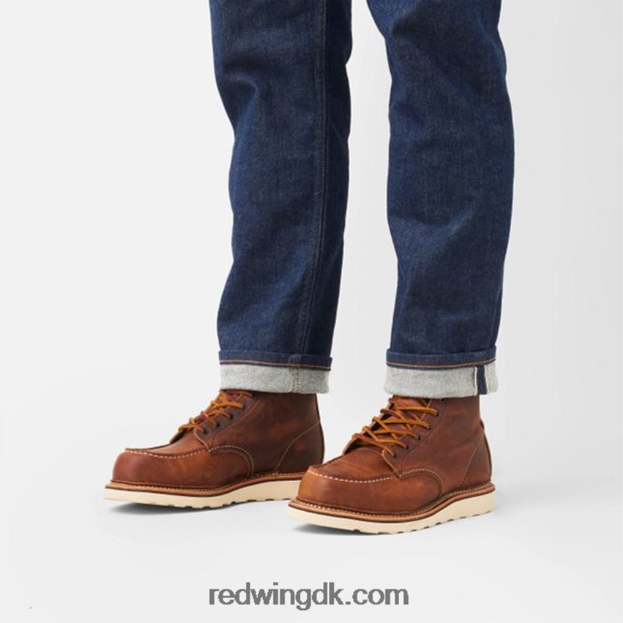 heritage - style 875 classic moc herre 6-tommer støvle i ældre læder kobber 4228HT172 Red Wing