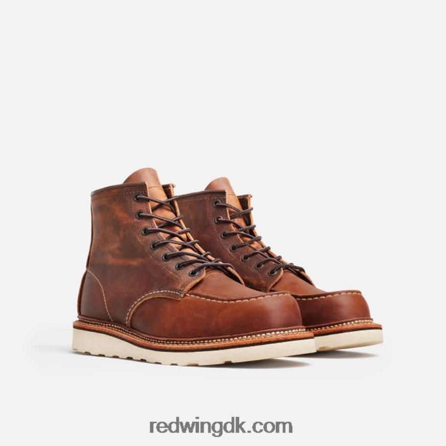 heritage - style 875 classic moc herre 6-tommer støvle i ældre læder kobber 4228HT172 Red Wing