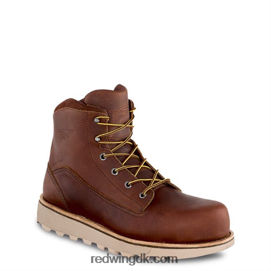 style 96500 læderbælte herrebælte i rødbrun pioneer læder Brun 4228HT18 Red Wing