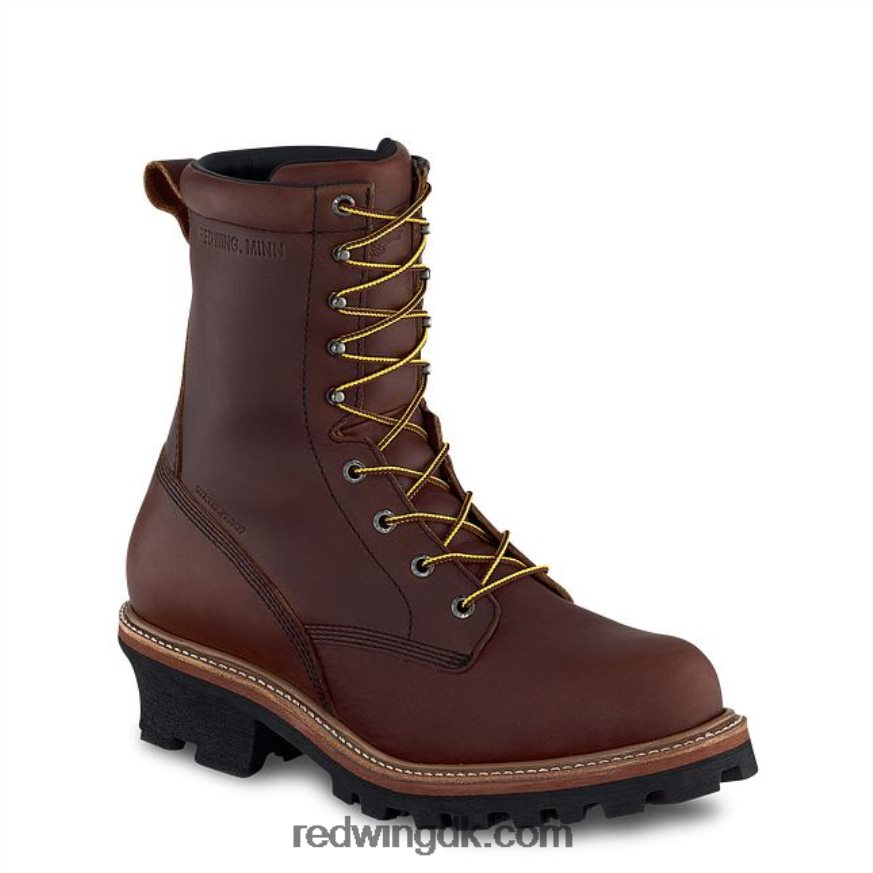 style 96523 læderbælte herrebælte i frontenac læder Brun 4228HT23 Red Wing