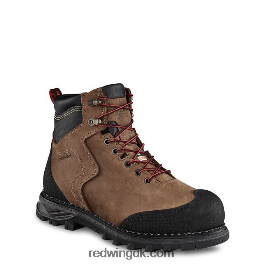 work - style 2411 burnside herre 6-tommer vandtæt sikkerhedstå støvle Brun 4228HT107 Red Wing