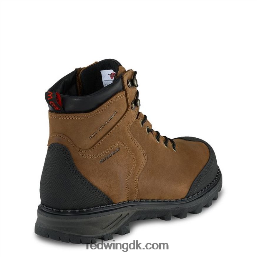 work - style 2415 traktion tred herre 6-tommer vandtæt sikkerhedstå støvle Brun 4228HT109 Red Wing