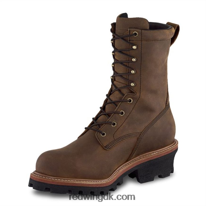 work - style 402 supersole herre 8-tommer blød tå støvle Brun 4228HT116 Red Wing