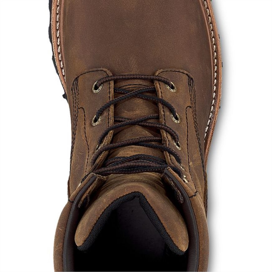 work - style 402 supersole herre 8-tommer blød tå støvle Brun 4228HT116 Red Wing