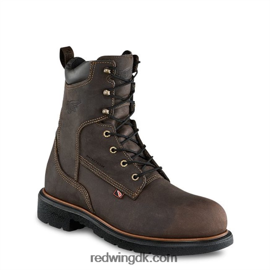 work - style 4420 loggermax herre 9-tommer vandtæt sikkerhedstå støvle Brun 4228HT114 Red Wing