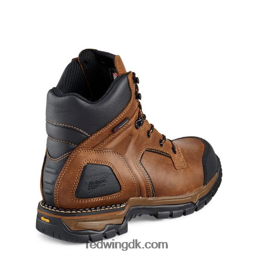 work - style 4435 supersole herre 8-tommer vandtæt sikkerhedstå metguard støvle Brun 4228HT69 Red Wing