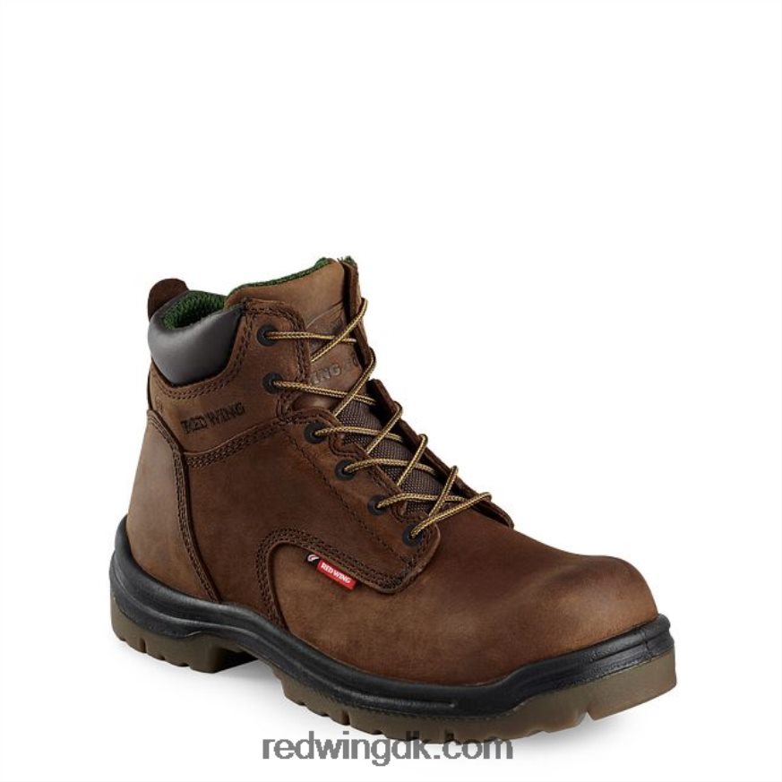 work - style 4456 king toe herre 6-tommer sikkerhedstå metguard støvle Brun 4228HT111 Red Wing