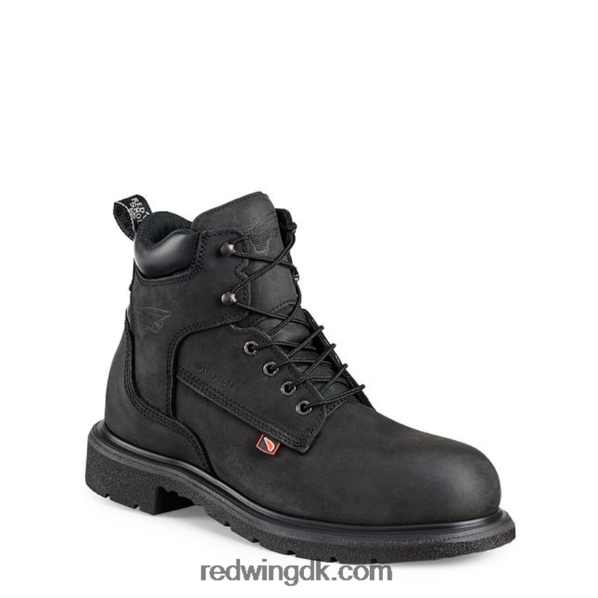 work - style 6670 truhiker herre 6-tommer vandtæt sikkerhedstå vandrestøvle sort 4228HT129 Red Wing