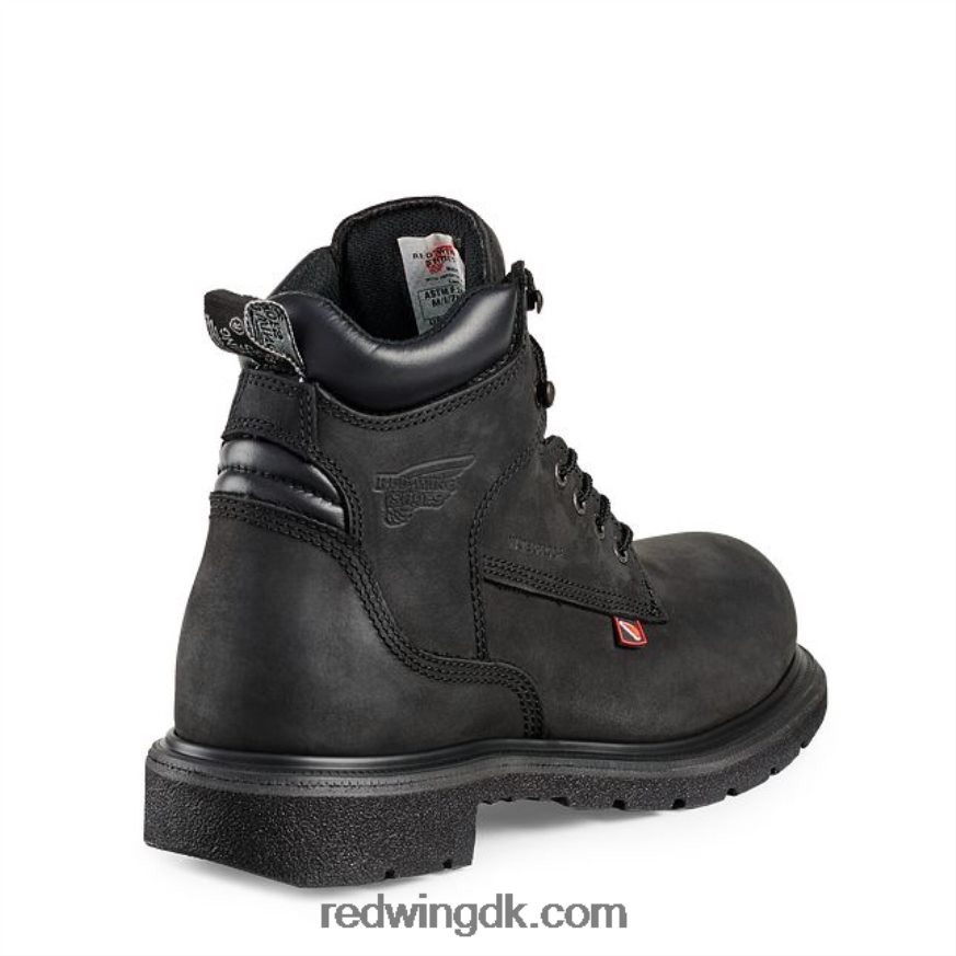 work - style 6670 truhiker herre 6-tommer vandtæt sikkerhedstå vandrestøvle sort 4228HT129 Red Wing