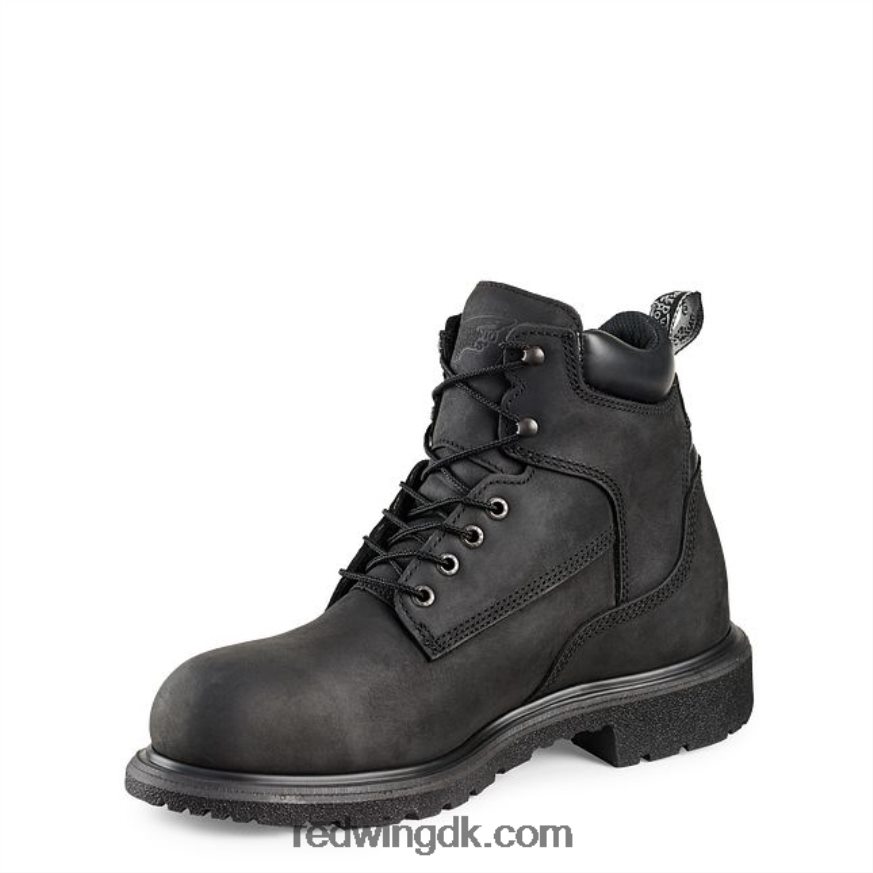 work - style 6670 truhiker herre 6-tommer vandtæt sikkerhedstå vandrestøvle sort 4228HT129 Red Wing