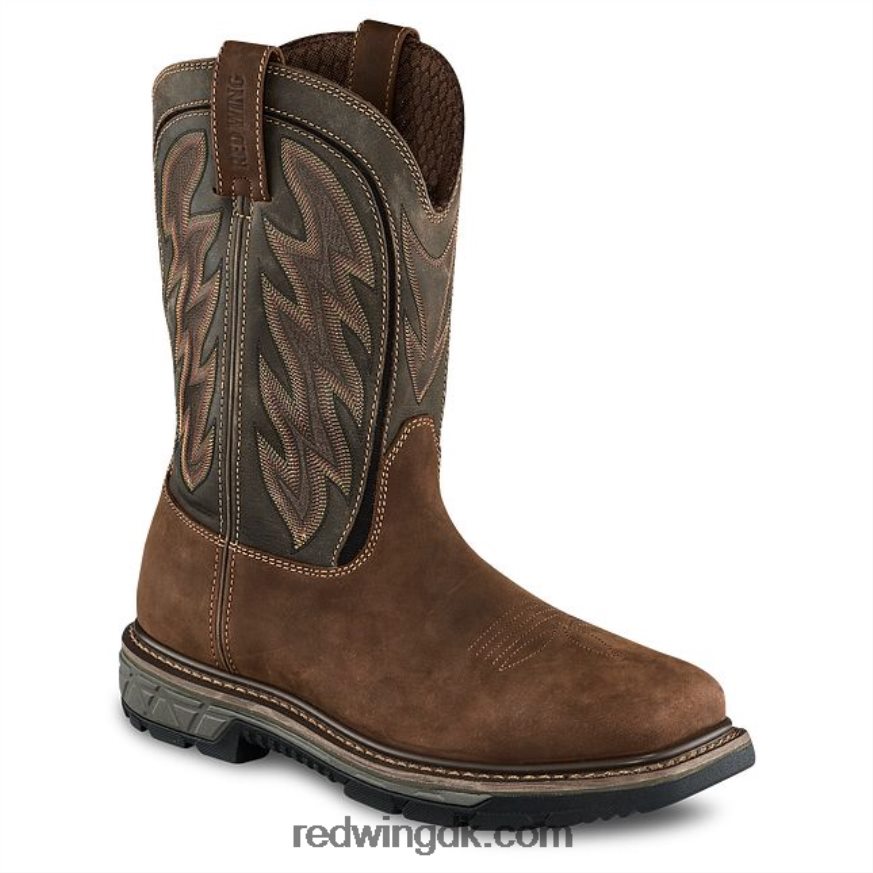 work - style 866 traktion tred mænds 9-tommer blød tå pull-on støvle Brun 4228HT124 Red Wing