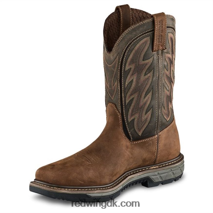 work - style 866 traktion tred mænds 9-tommer blød tå pull-on støvle Brun 4228HT124 Red Wing